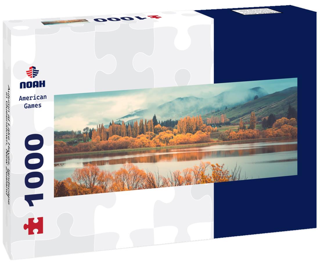 Noah Jigsaw Puzzle Autumn at Lake Hayes, landscape in Queenstown, New Zealand Panorama 1000 Pieces