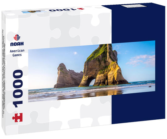 Noah Jigsaw Puzzle Beautiful old Czech castle Svojanov. Czech Republic Europe. Old architecture in landscape with blue sky and sun in the afternoon Panorama 1000 Pieces