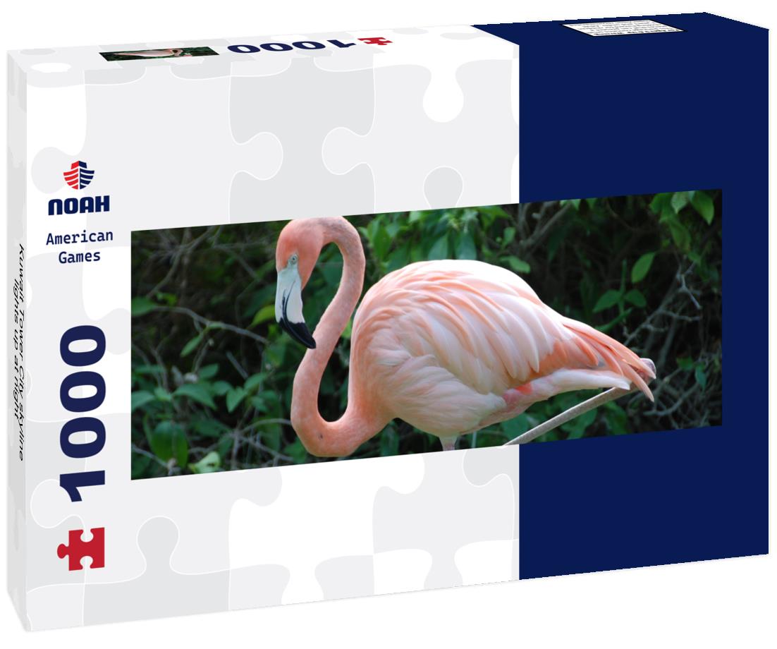 Noah Jigsaw Puzzle Kuwait Tower City skyline lights up at night Panorama 1000 Pieces