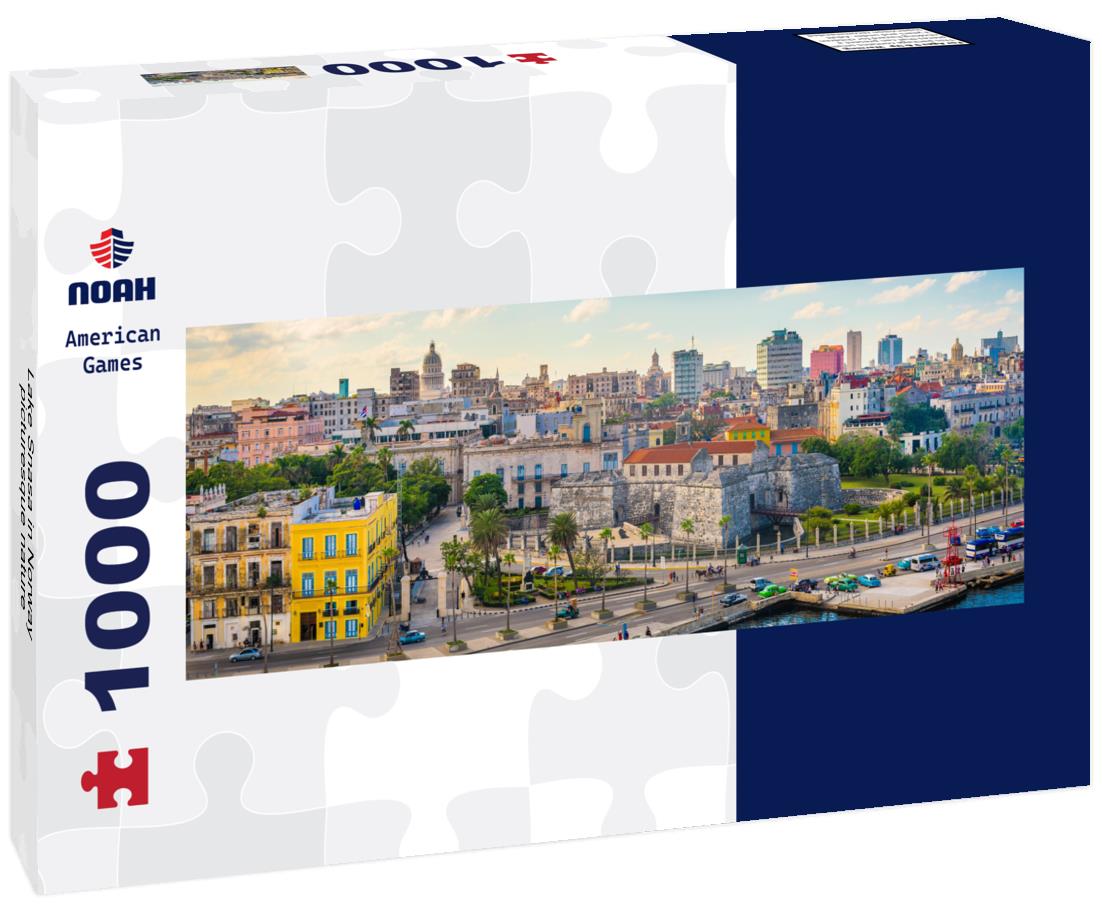 Noah Jigsaw Puzzle Lake Snasa in Norway, picturesque nature Panorama 1000 Pieces