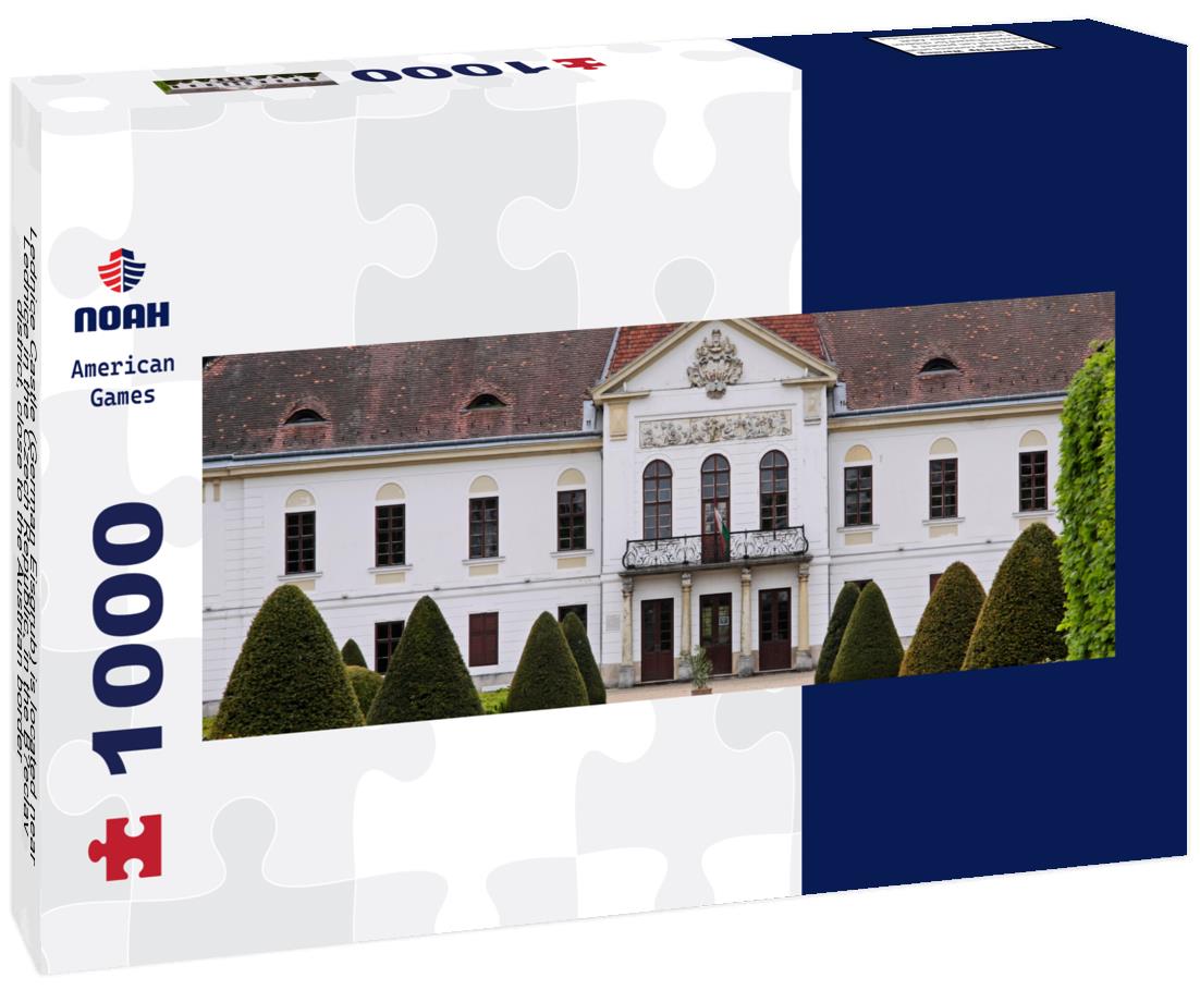 Noah Jigsaw Puzzle Lednice Castle (German Eisgrub) is located near Lednice in the Czech Republic, in the Breclav district, close to the Austrian border Panorama 1000 Pieces