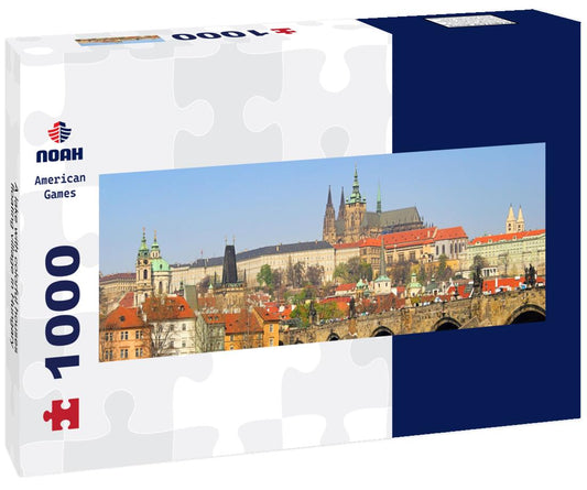 Noah Jigsaw Puzzle A lake with colorful houses, floating village in Hungary Panorama 1000 Pieces