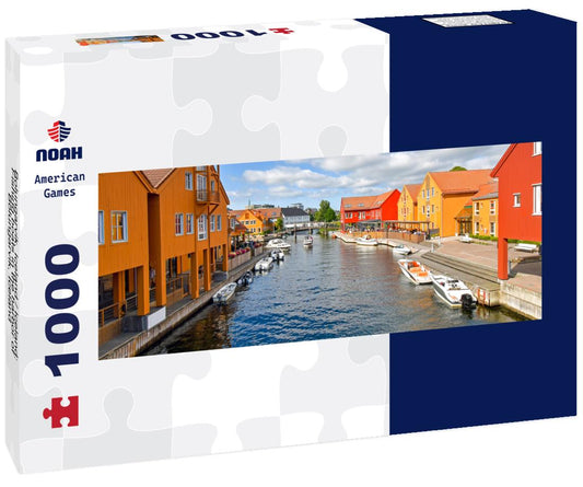 Noah Jigsaw Puzzle Bolungarvik, Iceland / Iceland: Fishing boats in the harbor of Bolungarvik, Iceland Panorama 1000 Pieces