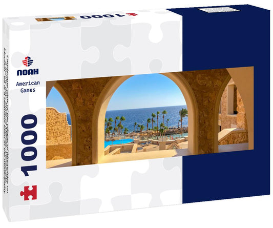 Noah Jigsaw Puzzle Landscape view of the village of Mucuchies on a sunny day. State of Merida, Venezuela. Mucuchíes is a beautiful town in the municipality of Rangel in the state of Merida, Venezuela Panorama 1000 Pieces