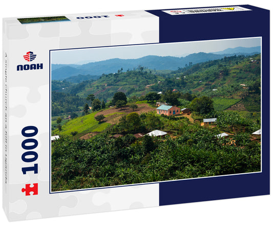 A single church an a hill in Uganda