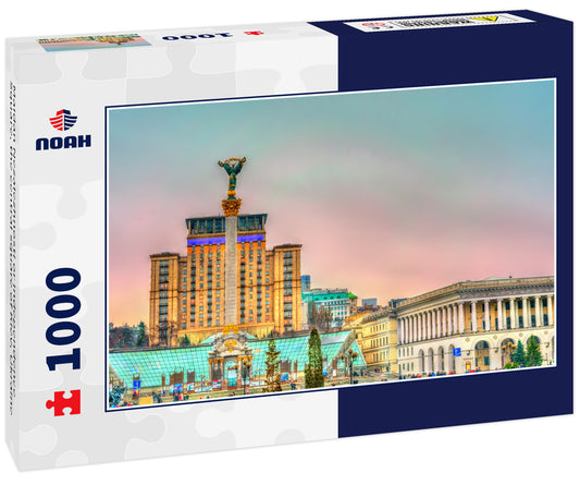 Maidan Nezalezhnosti or Independence Square, the central square of Kiev, Ukraine