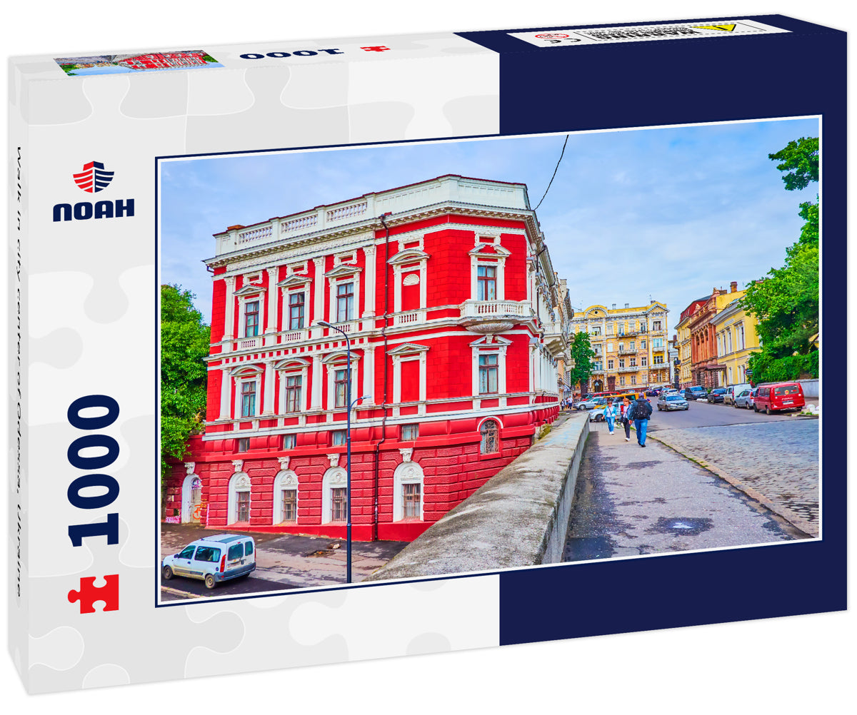 Walk in city center of Odessa, Ukraine