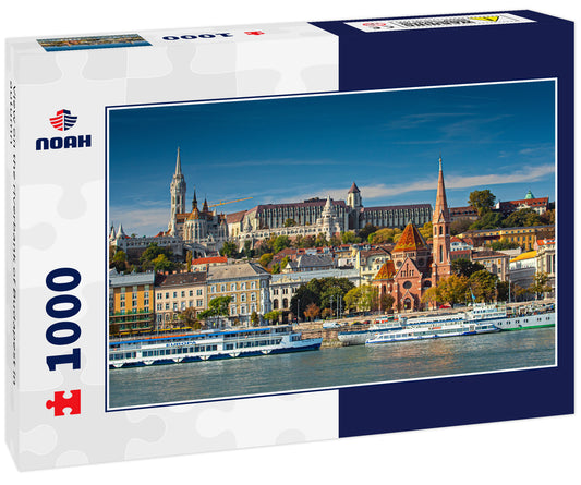 View on the riverbank of Budapest in autumn