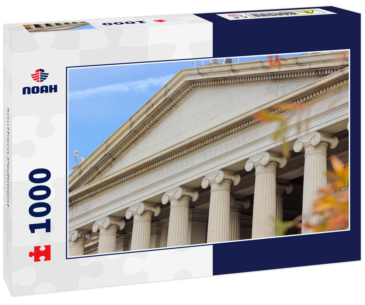 Southern Pediment & Portico of the Treasury Building, Washington DC