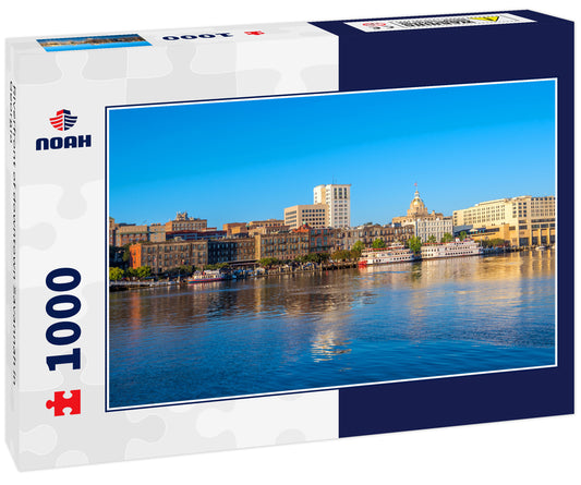 Riverfront of downtown Savannah in Georgia