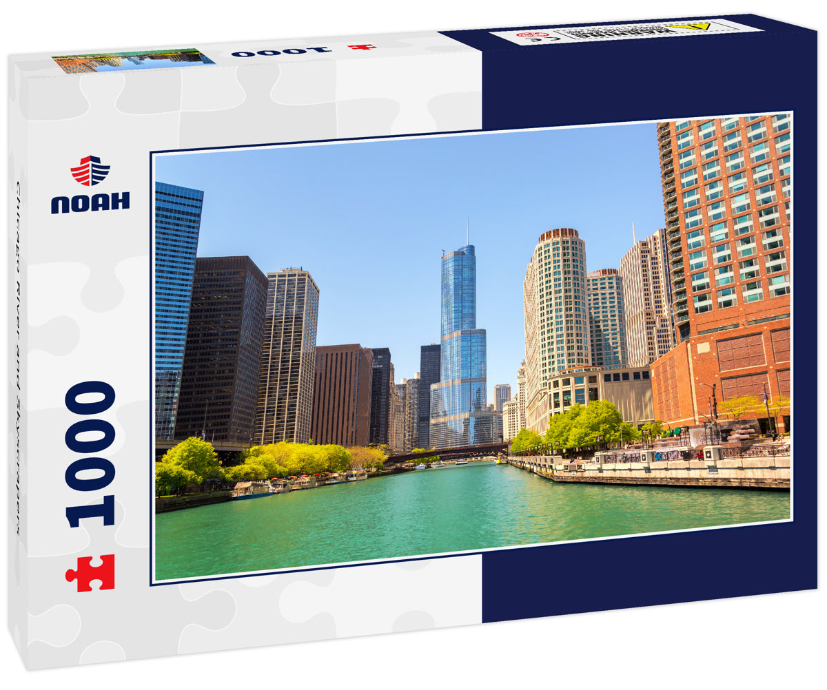 Chicago River and Skyscrapers