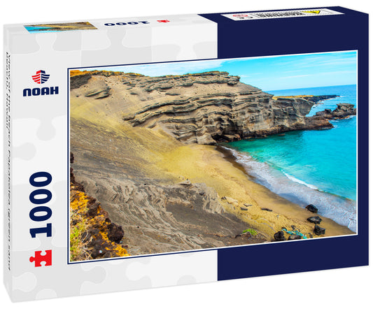 View of the beach Papakolea (green sand beach), Hawaii