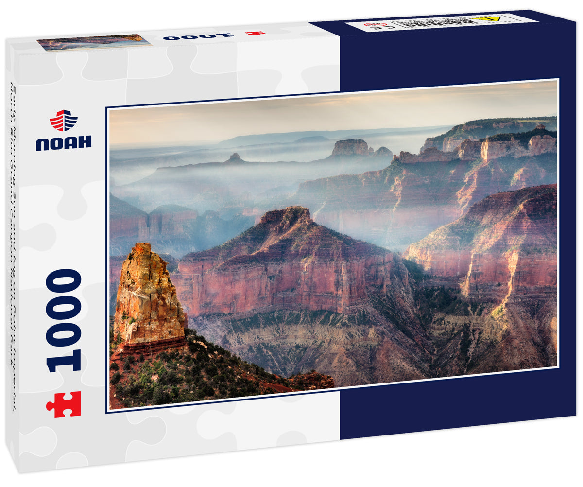 Early Morning Sun and fog on Point Imperial, North Rim Grand Canyon National Park