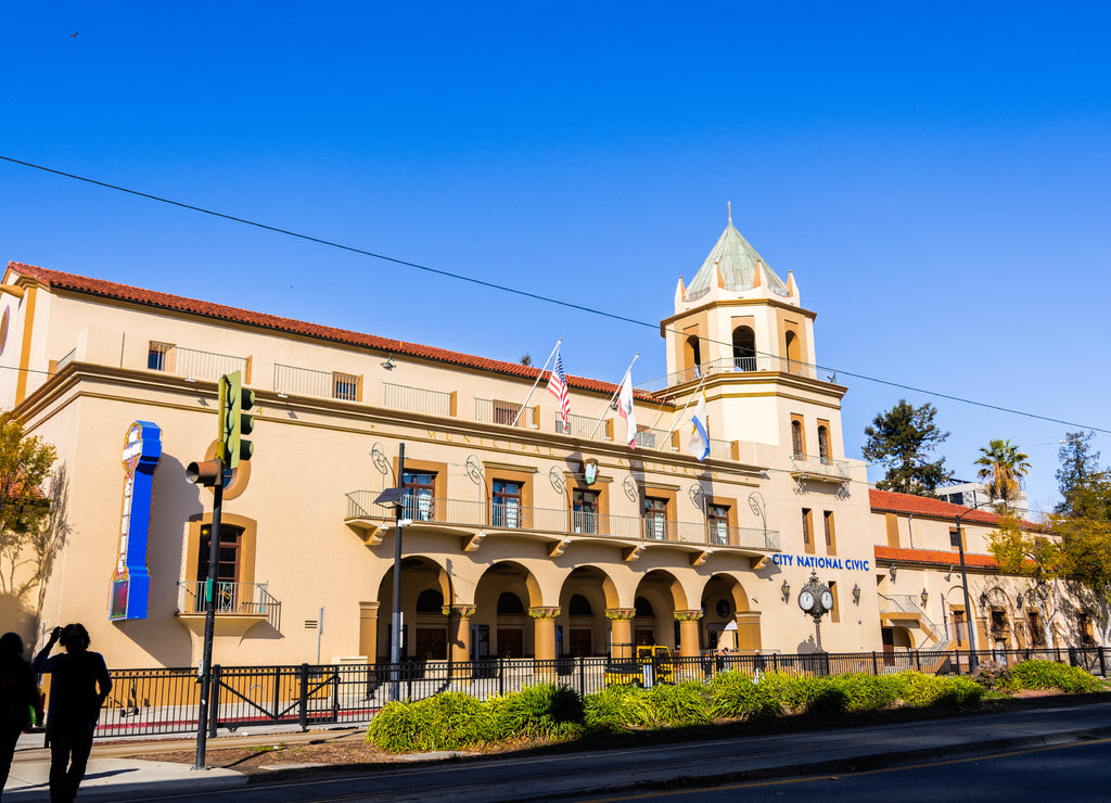 City National Civic theater building close to downtown San Jose, south San Francisco bay area, California