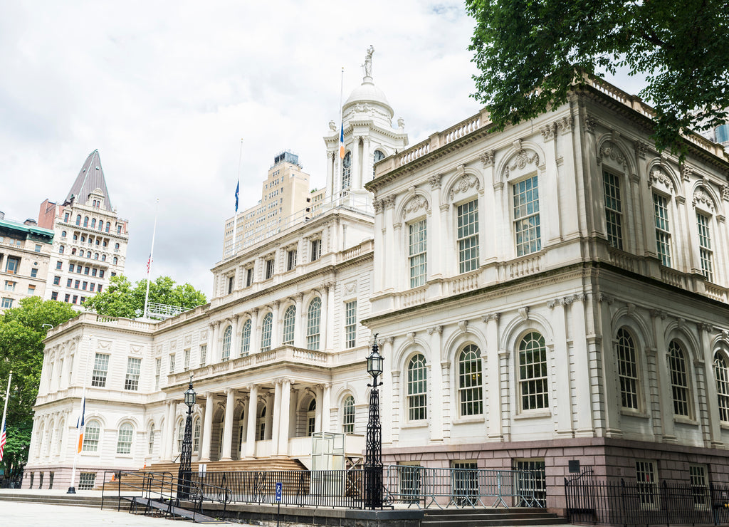 New York City Hall in Manhattan in New York City, USA