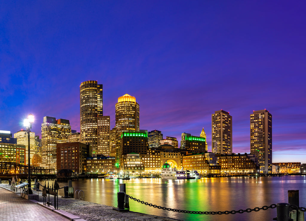 Boston Downtown skylines Bay