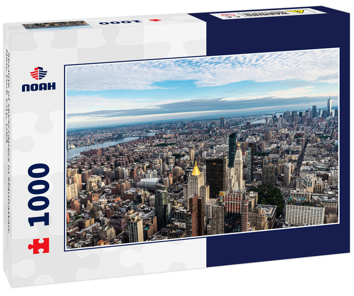 Skyline of skyscrapers in Manhattan, New York City, USA