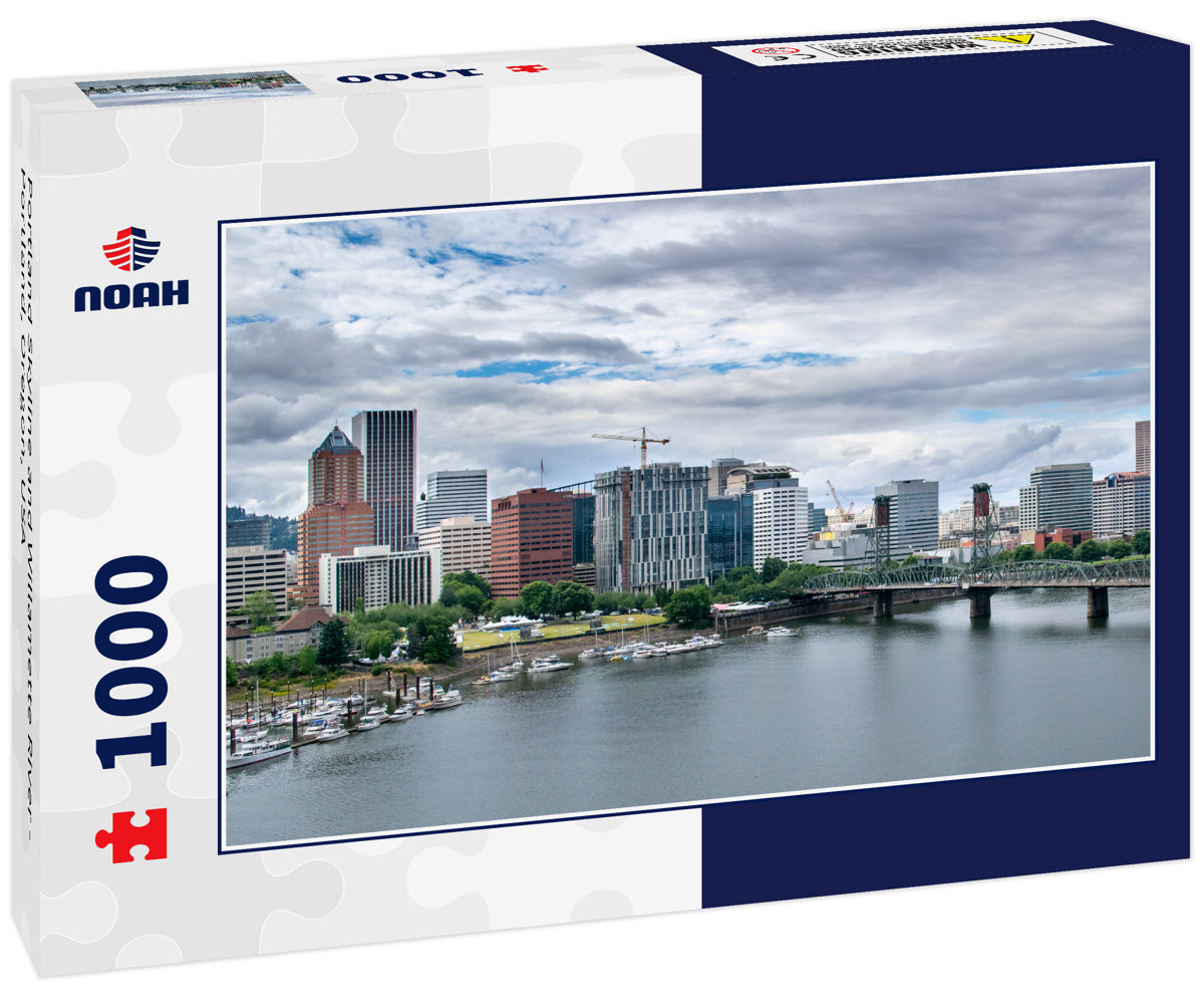 Portland Skyline and Willamette River - Portland, Oregon, USA