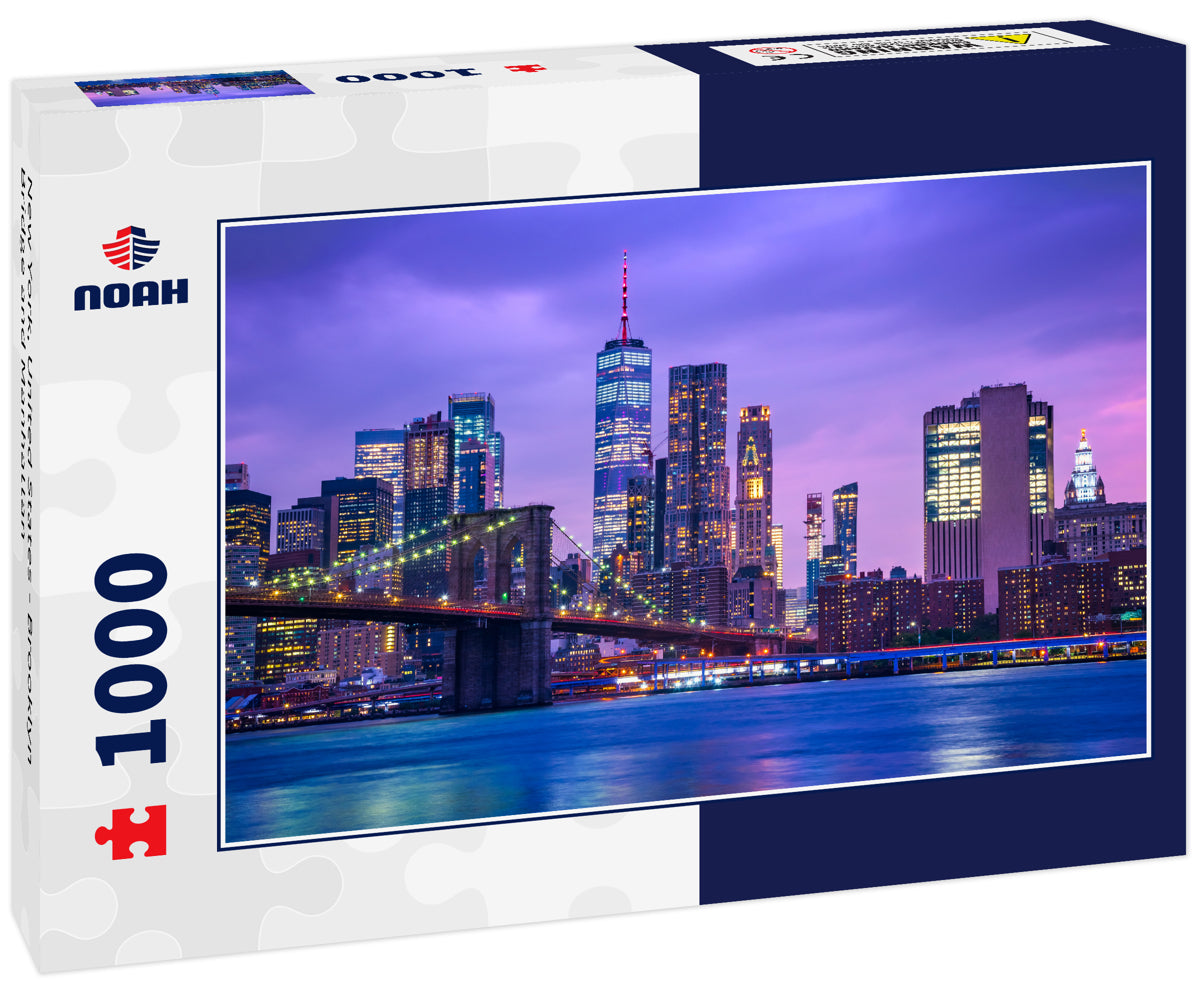 New York, United States - Brooklyn Bridge and Manhattan