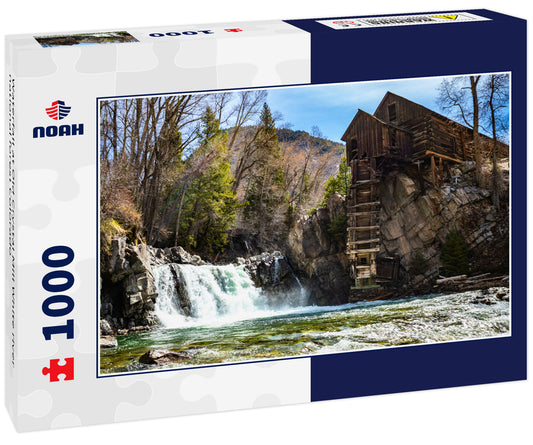 Waterfall at Old Crystal Mill White river national forest Colorado