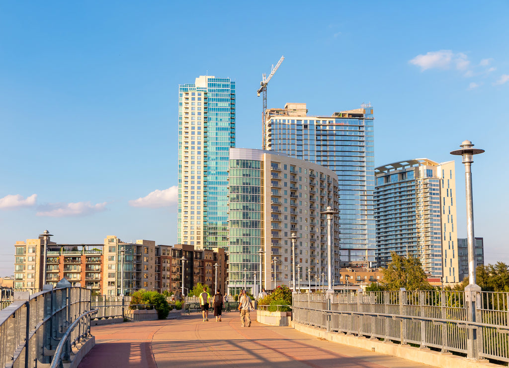 Austin city downtown skyline cityscape of Texas USA