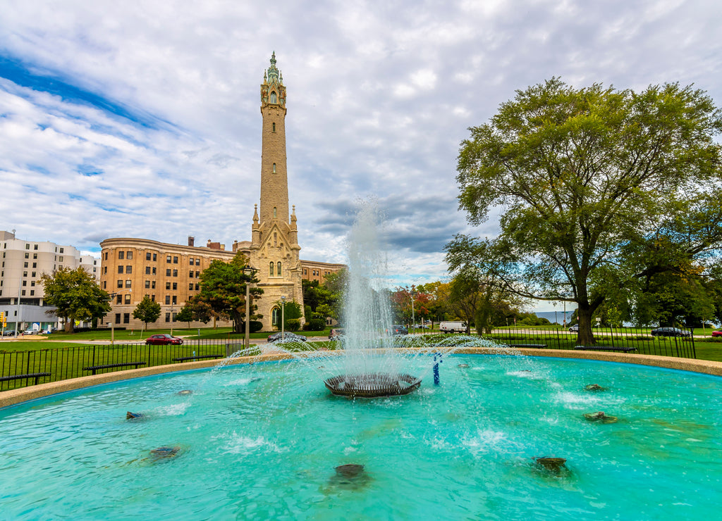 Water Tower on Gilman Triangle in Milwaukee City