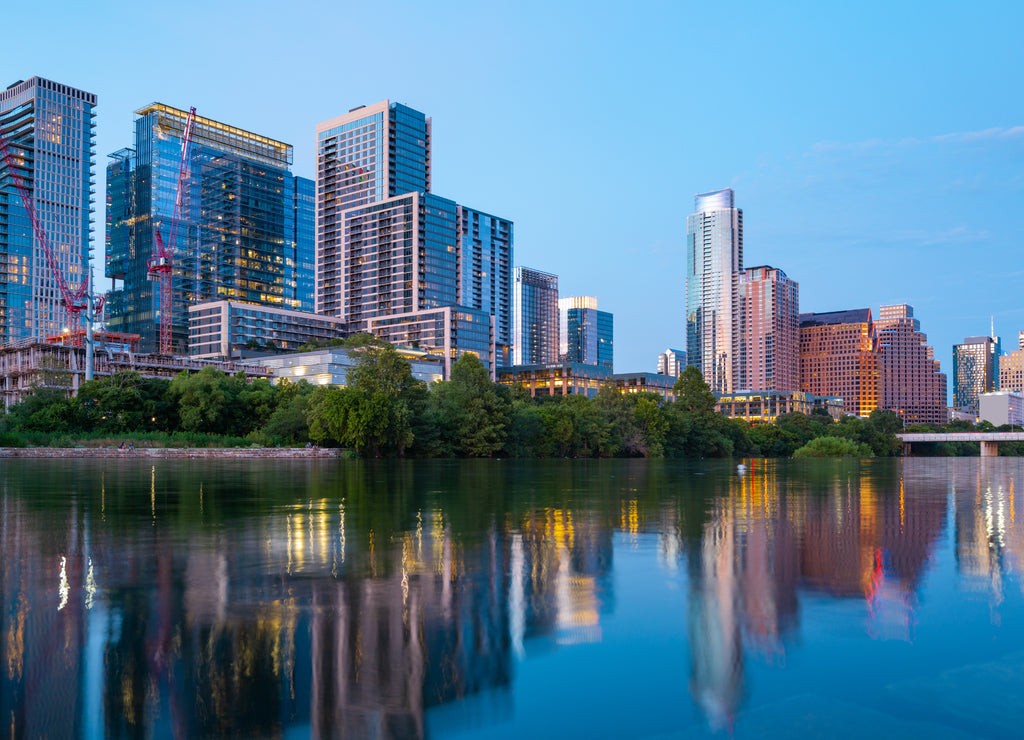 Austin Texas skyline cityscape downtown