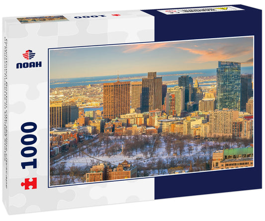 Downtown Boston city skyline cityscape of Massachusetts in United States