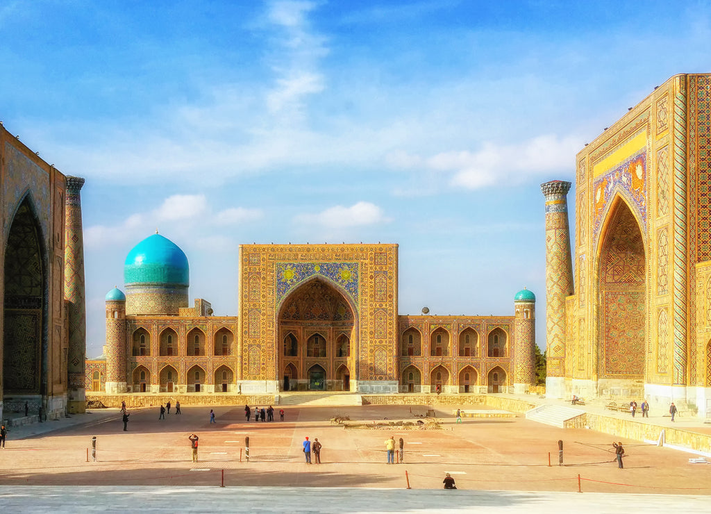 The Registan, the heart of the ancient city of Samarkand - Uzbekistan