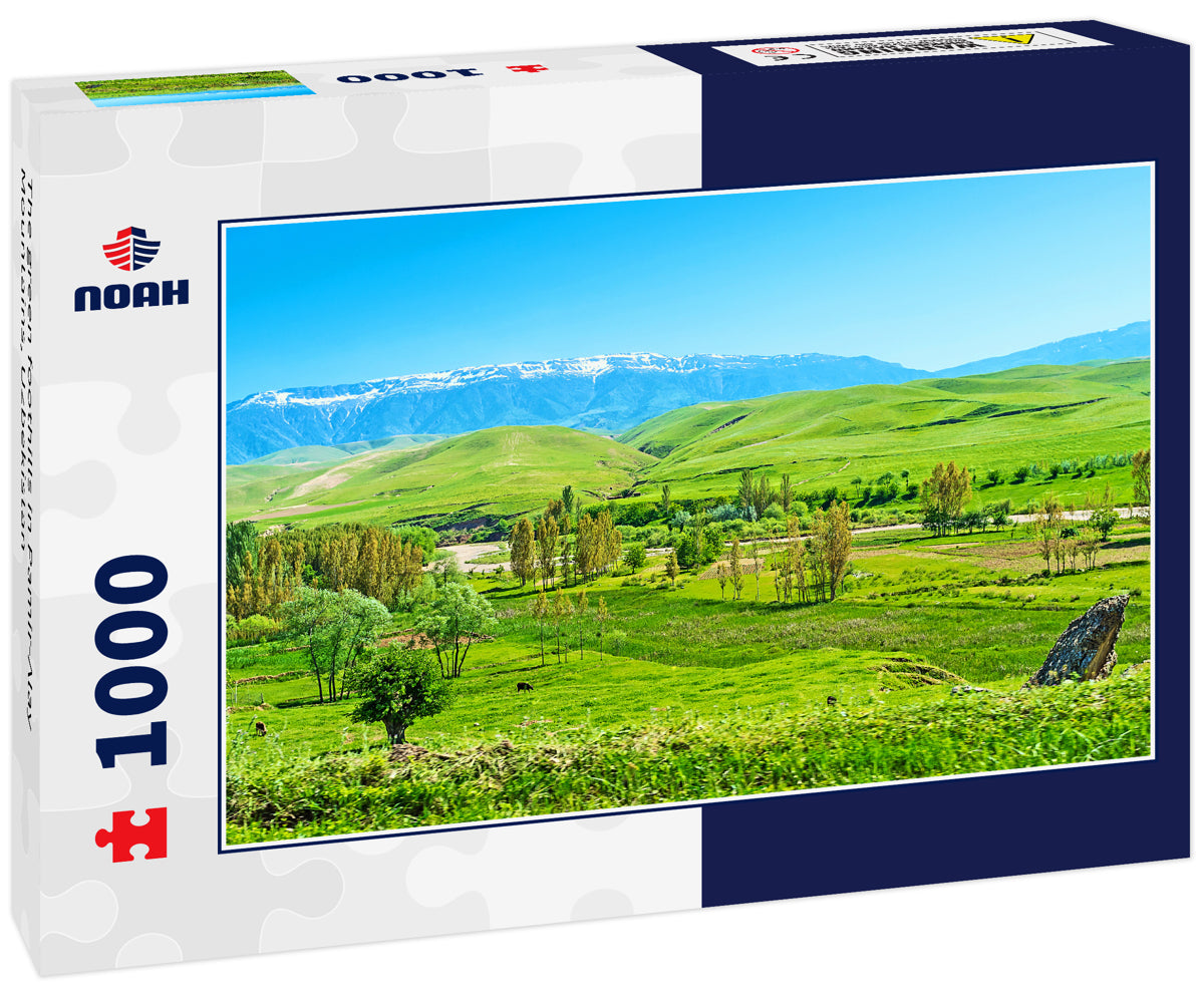 The green foothills in Pamir-Alay Mountains, Uzbekistan