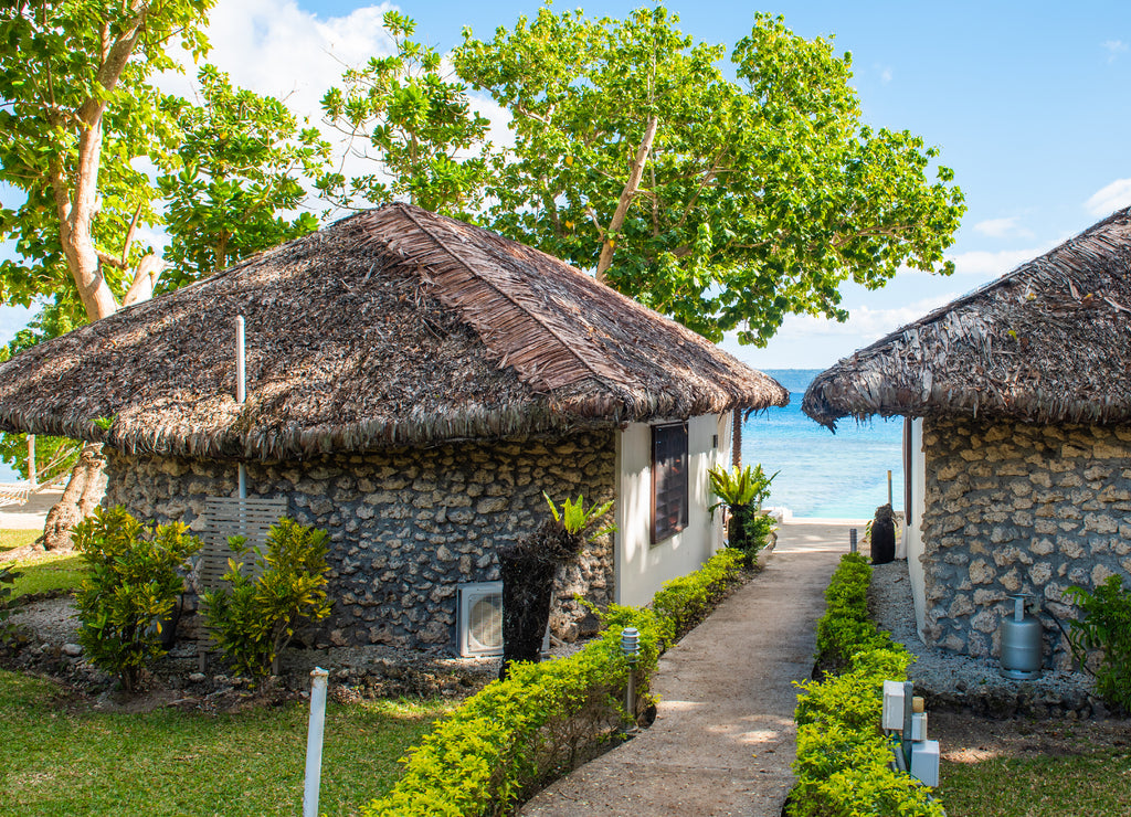 Bungalow on the beach in Vanuatu