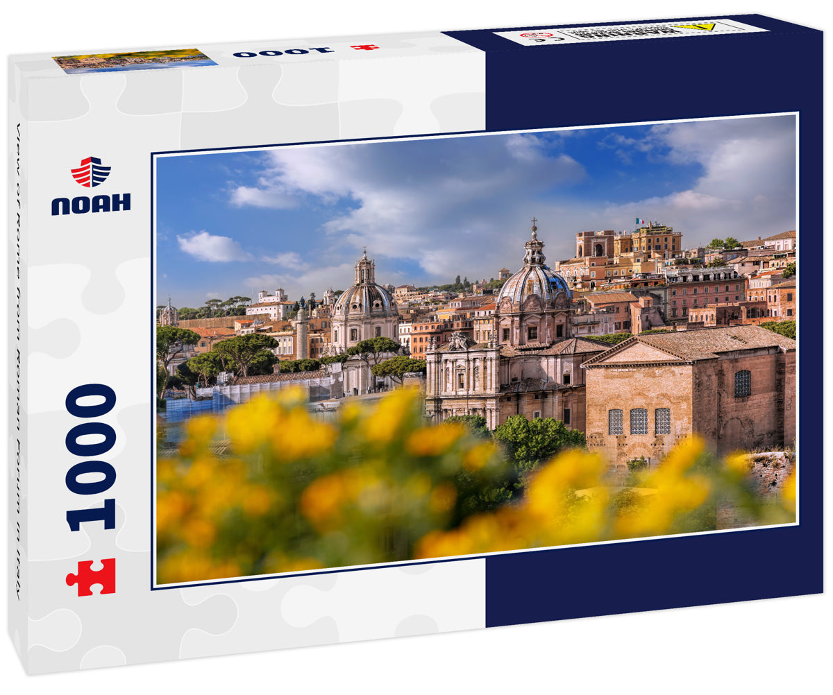 View of Rome from Roman Forum in Italy