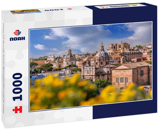 View of Rome from Roman Forum in Italy