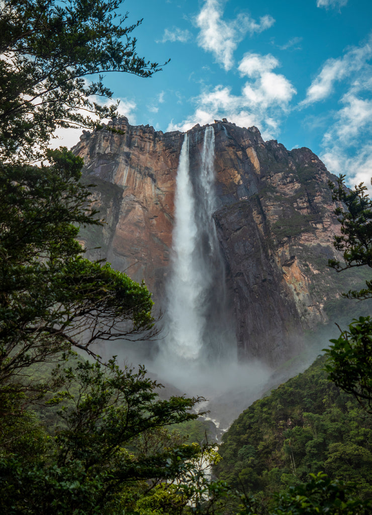 Angel Falls, the highest waterfall in the world, located in Venezuela