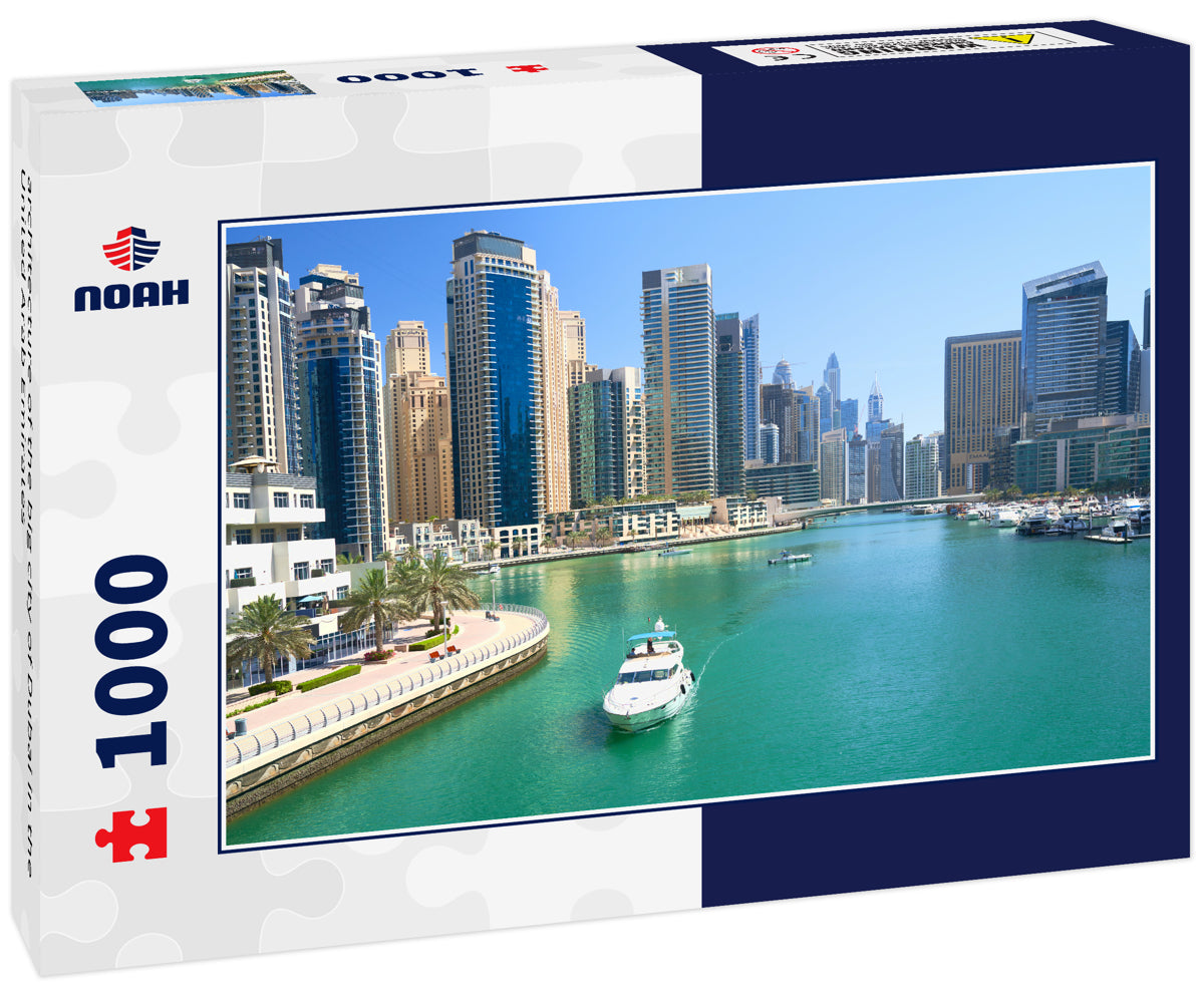 architecture of the big city of Dubai in the United Arab Emirates