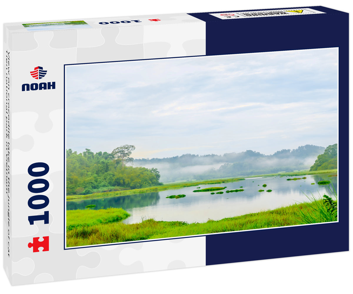 View on crocodile lake in the jungle of cat Tien national park in Vietnam