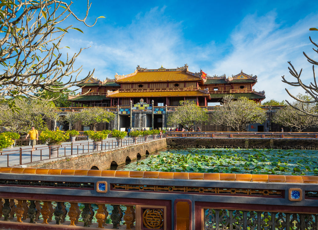 Imperial Royal Palace of Nguyen dynasty in Hue, Vietnam. Unesco World Heritage Site