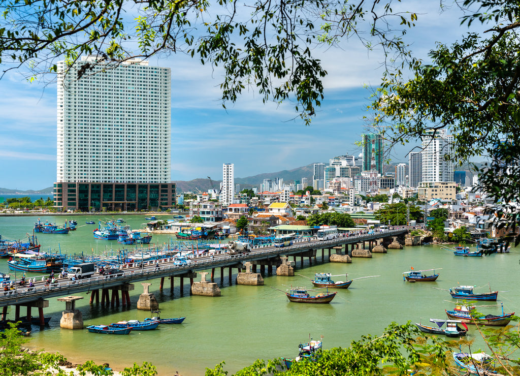 View of Nha Trang city in Vietnam