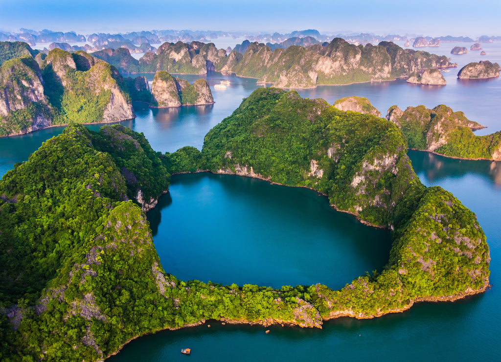 Aerial view of Ha Long Bay, Vietnam