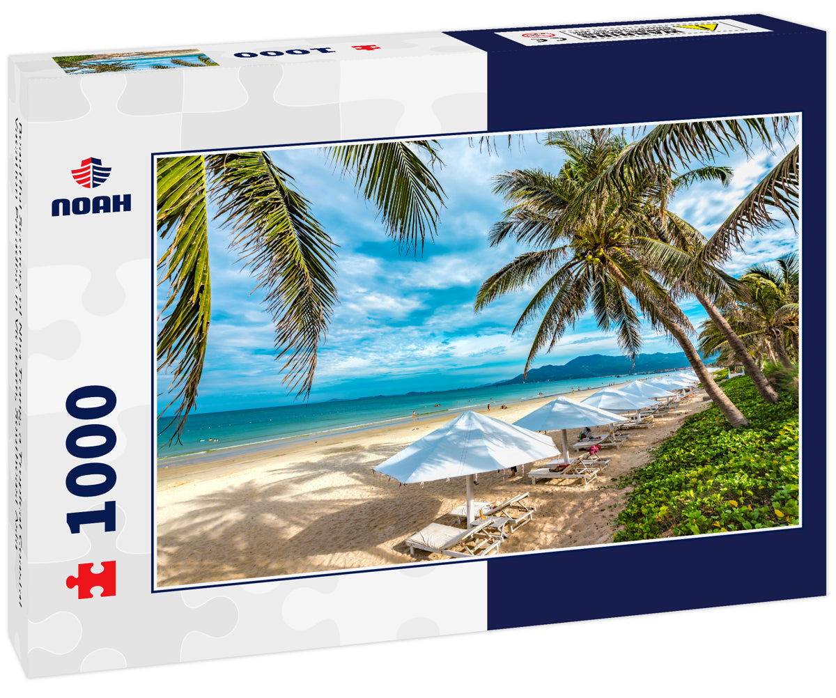 Beautiful Scenery of Nha Trang, a Tropical Coastal Vacation Paradise in Vietnam, Southeast Asia