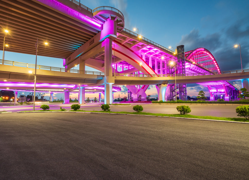 Hoang Van Thu bridge in Hai Phong, Vietnam