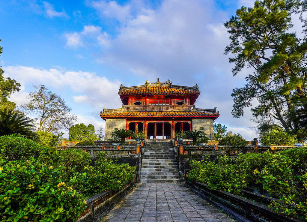 Imperial Minh Mang Tomb in Hue city, Vietnam. A UNESCO World Heritage Site