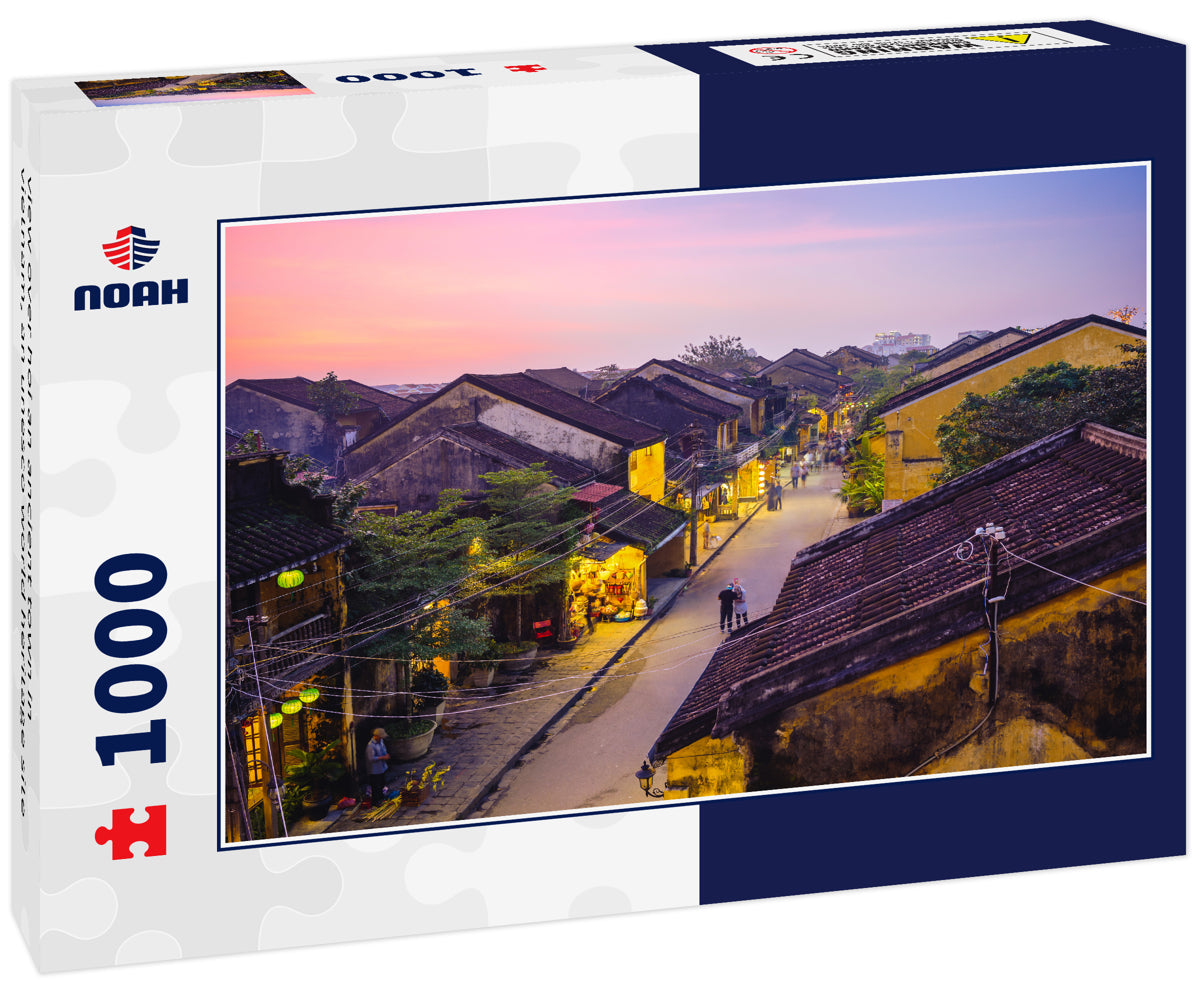 view over hoi an ancient town in vietnam, an unesco world heritage site