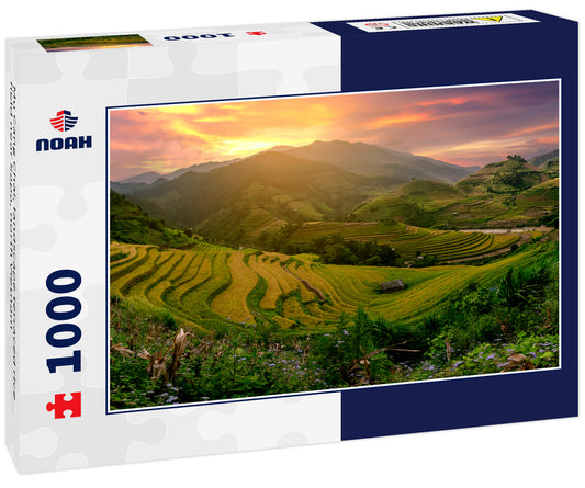 Mu Cang Chai, landscape terraced rice field near Sapa, north Vietnam