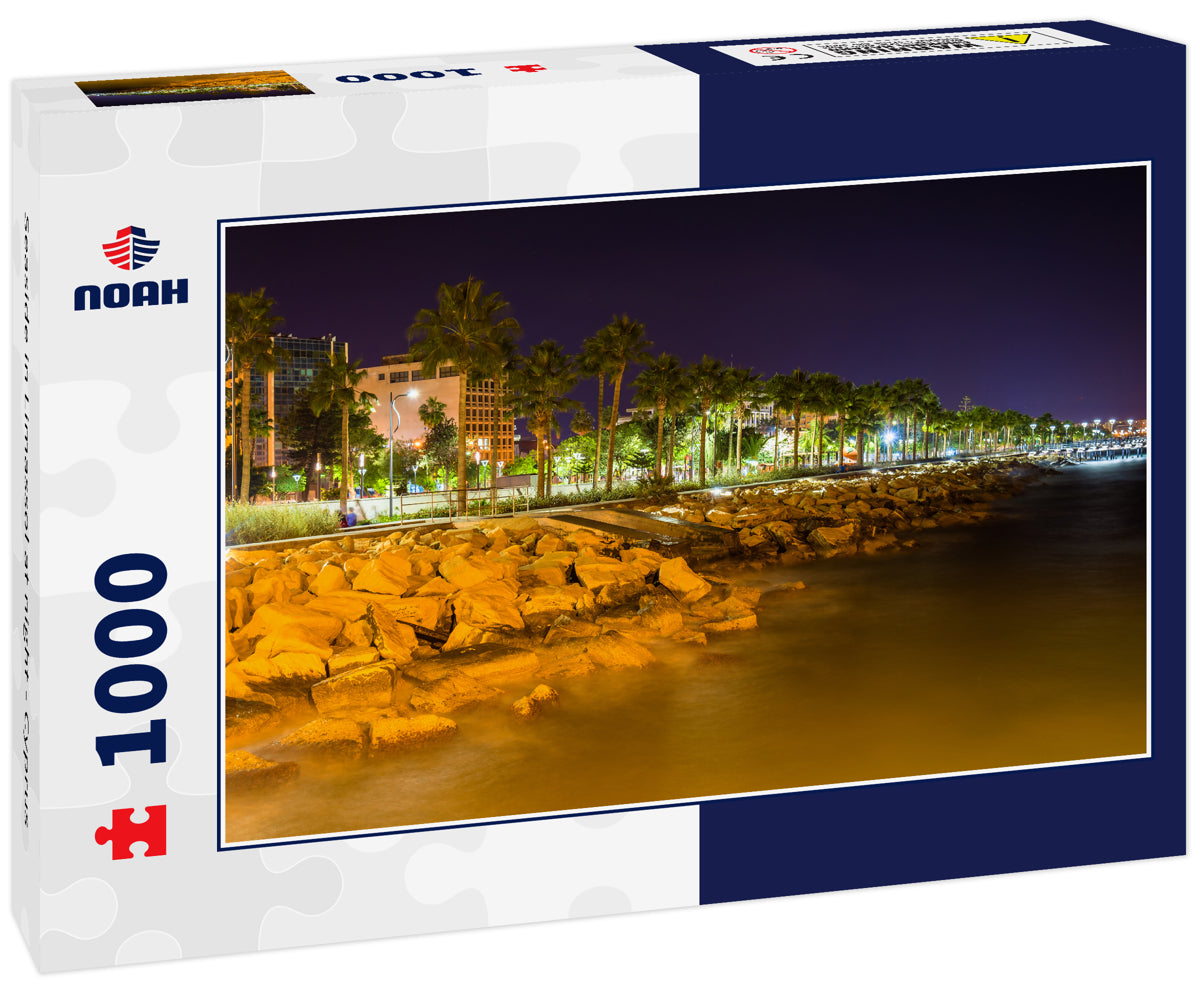 Seaside in Limassol at night - Cyprus