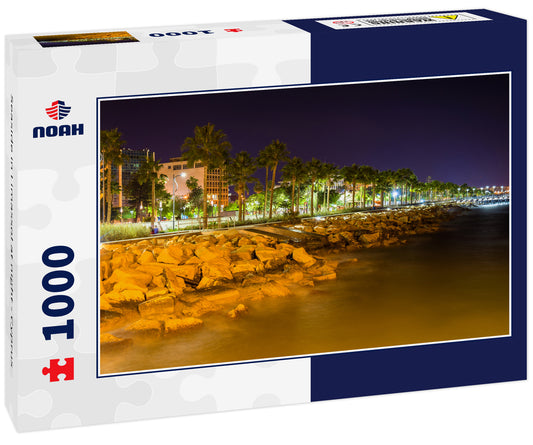 Seaside in Limassol at night - Cyprus