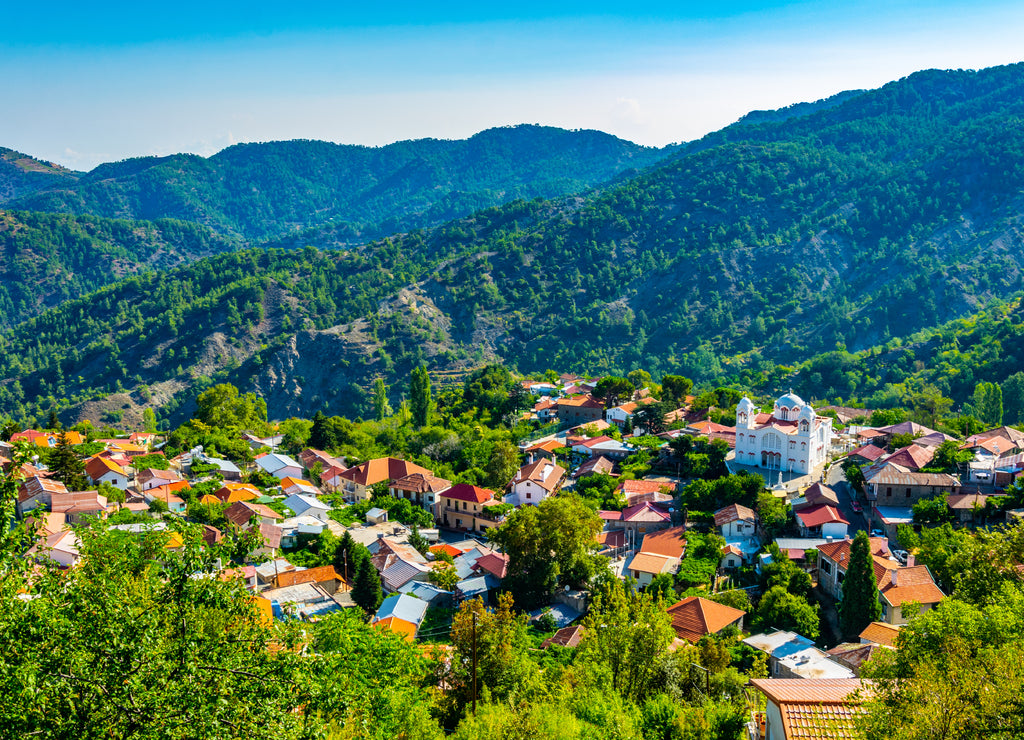 Pedoulas village on Cyprus