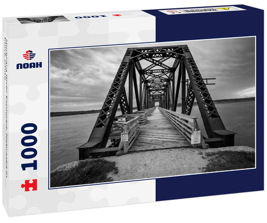 Niobrara River Explored, Nebraska in black white