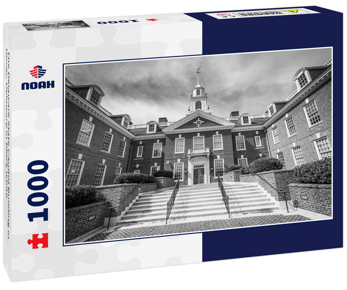 The Delaware State Capitol Building in Dover, Delaware in black white