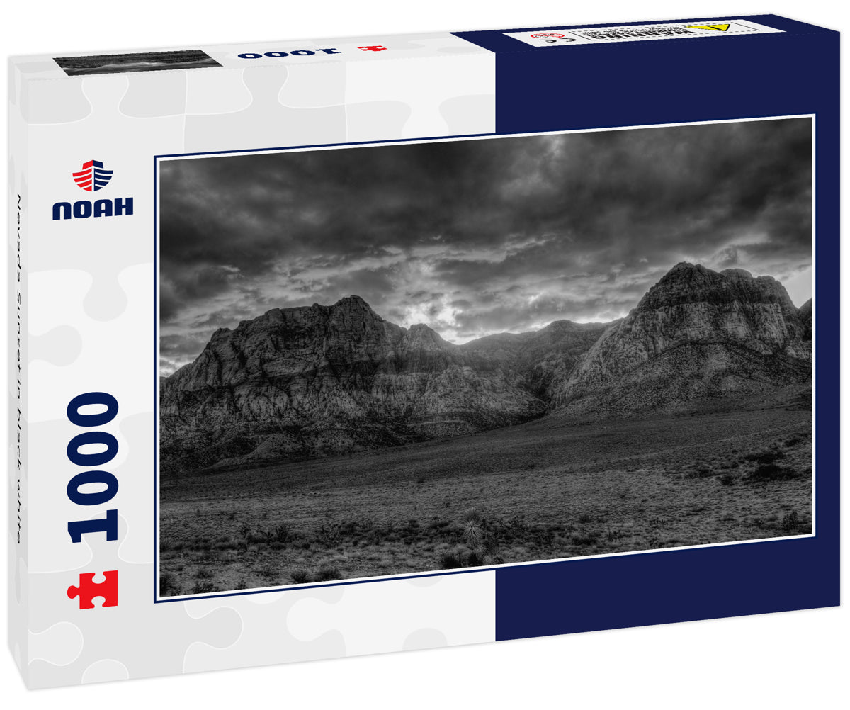Nevada Sunset in black white